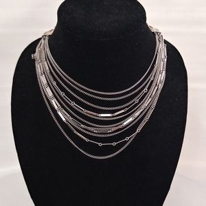 Princess length 7inches sliver tone Neckles